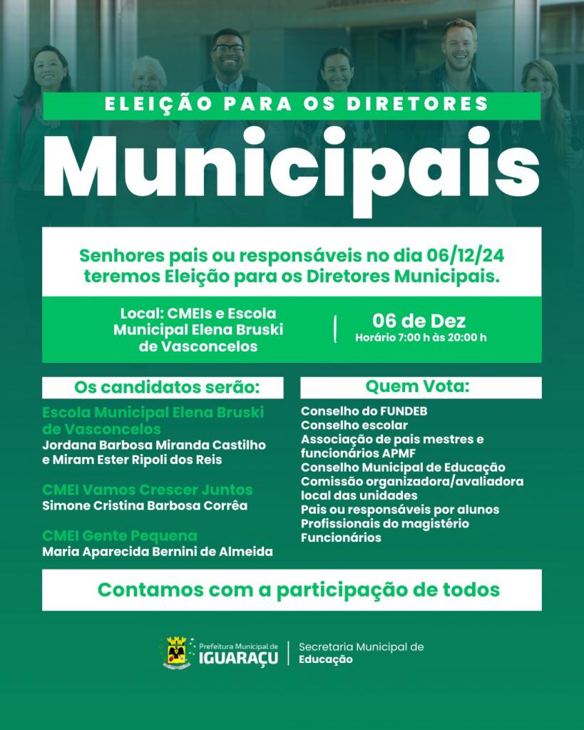 ELEIÇÃO PARA DIRETORES(AS)